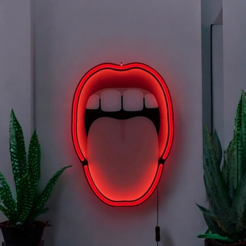 LED NEON SIGNS TONGUE 13101 RED SELETTI