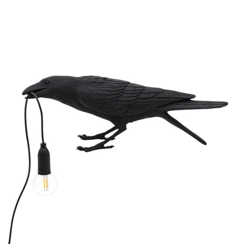 Vogelharzlampe 33,5 x 11,5 x 10,5, spielbar, schwarz, Art. 14736, ausgewählt