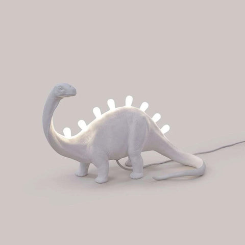 LAMPADA JURASSIC LAMP BRONTOSAURUS 14762 WHITE SELETTI