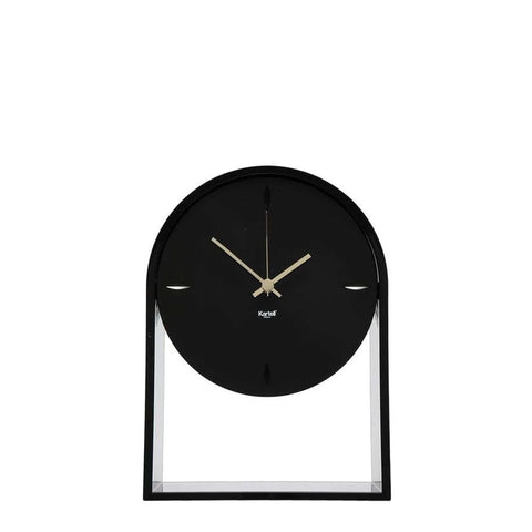 AIR DU TEMPS GOLD- UND SCHWARZE UHR 1930 09 KARTELL SCHWARZ