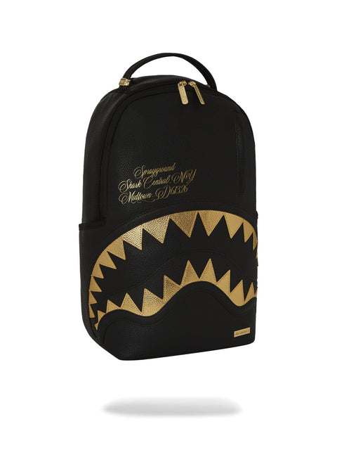 SHARK CENTRAL GOLD DLXSV BACKPACK 910B7166NSZ SPRAYGROUND BLACK