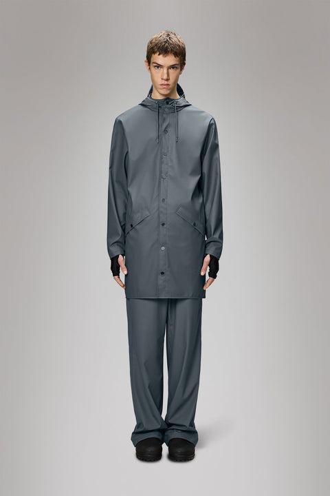 IMPERMEABILE LONG JACKET S W3 12020 RAINS LAGOON BLUE