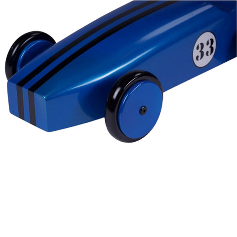 WOOD CAR BLUE AR063 AUTHENTIC MODELS
