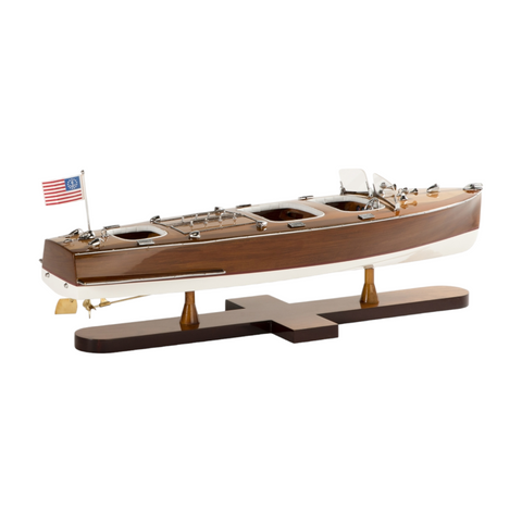 AUTHENTISCHES MODELL TRIPLE COCKPIT ART MOTORBOOT AS183