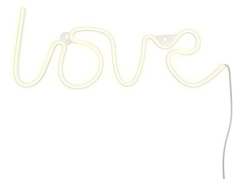 NEON-LED-LAMPE GINGA 34*14 CM LOVE WEISS