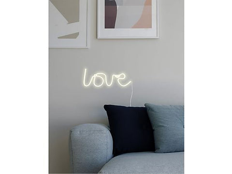 NEON-LED-LAMPE GINGA 34*14 CM LOVE WEISS