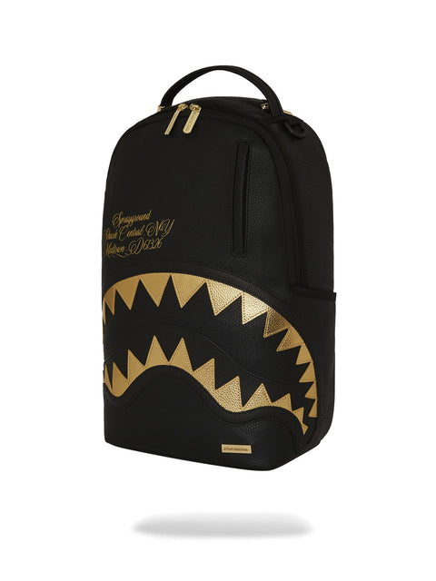 SHARK CENTRAL GOLD DLXSV BACKPACK 910B7166NSZ SPRAYGROUND BLACK