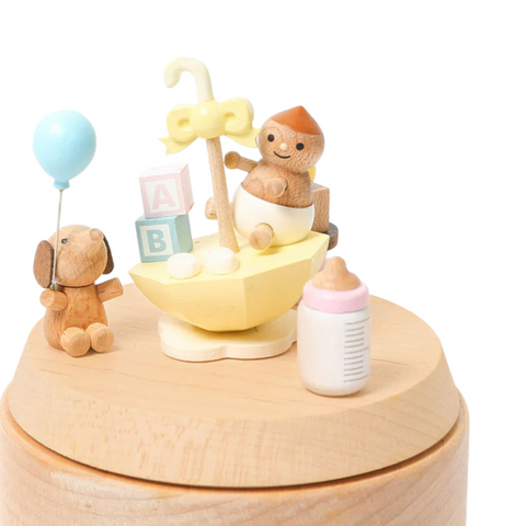 BABY SHOWER MUSIC BOX S 1060403 WONDERFULLIFE BRAUN