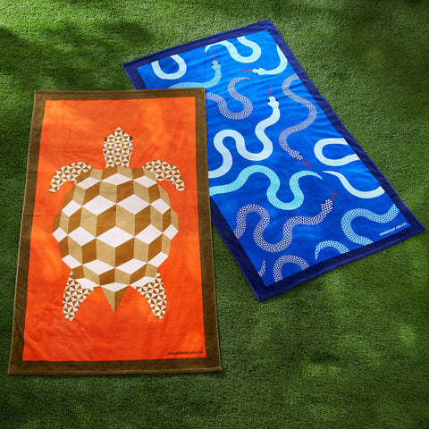 STRANDTUCH EDEN BEACH 40X70 ART. 34071 JONATHAN ADLER BLAU