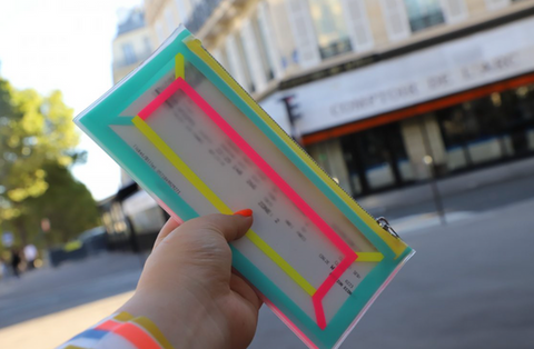 DOKUMENTENBRIEFTASCHE NALTHINI TRAVEL WALLET - BUNTE HELLGRÜN MEHRFARBIG