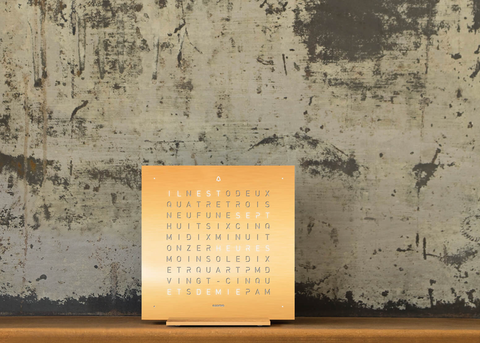 TOUCH-UHR 13,5X13,5 CM GOLDEN LEGEND QLOCKTWO