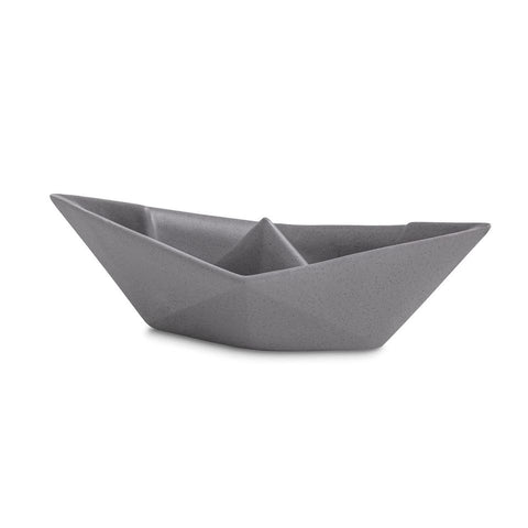 MITTLERE ORIGAMI-BOOTE, GRAU, CRESCENTINI KERAMIK, ART. 2377