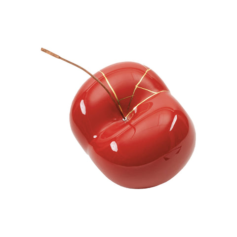 GEGIA ROSSA GRANDE KINTSUGI CM 19 ART 2572 CERAMICHE CRESCENTINI RED