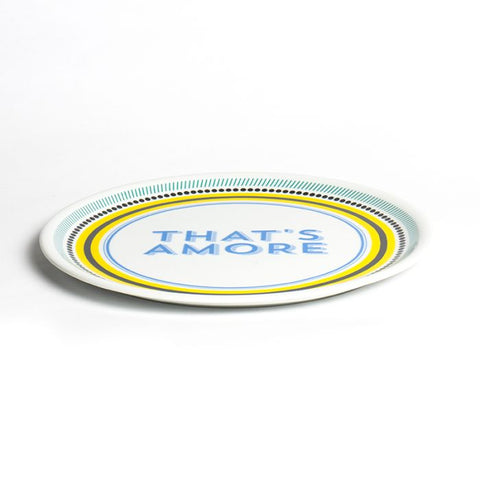 BITOSSI PIZZATELLER „That’s Amore“, weiß, D. 32 cm