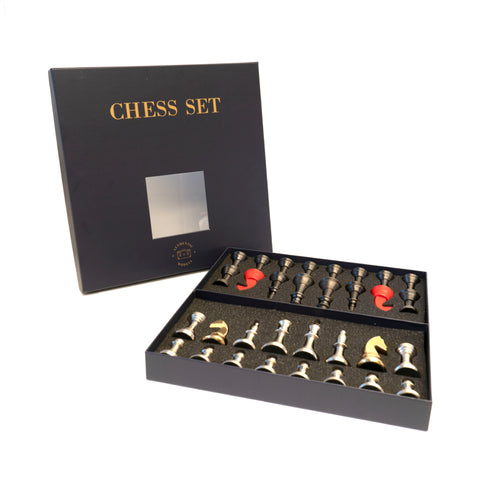 CHESS SET METAL GR033 AUTHENTIC MODELS