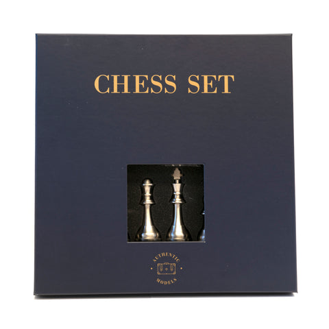 CHESS SET METAL GR033 AUTHENTIC MODELS