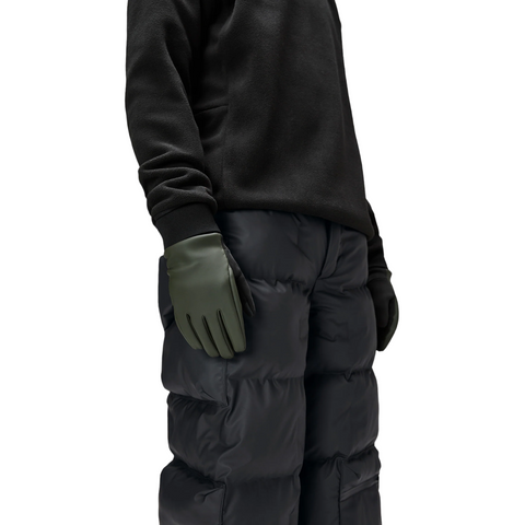 GUANTI GLOVES "M" W1T1 16720 RAINS GREEN