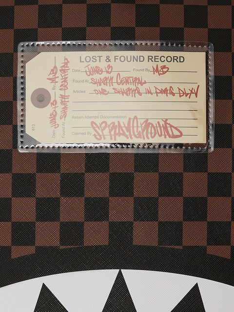 SHARKS IN PARIS LOST & FOUND BACKPACK 910B7687NSZ SPRAYGROUND BROWN