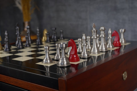 CHESS SET METAL GR033 AUTHENTIC MODELS