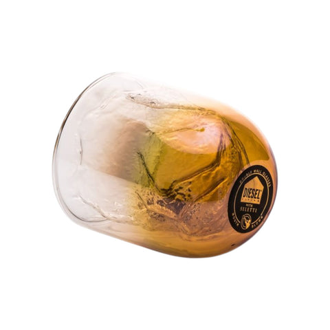 BICCHIERE IN VETRO COSMIC DINER METEORITE DIAM.8,5 H.10 10934 SELETTI