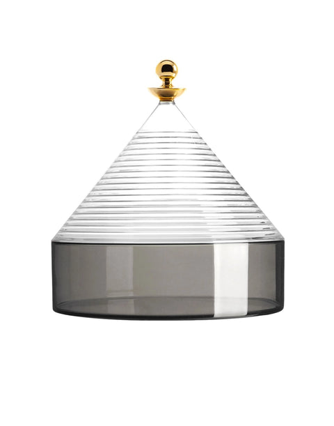 KARTELL TRULLO CONTAINER KRISTALL/RAUCH 01550/CF GRAU