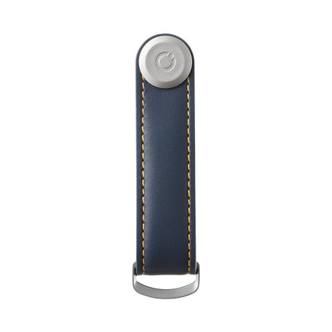 SCHLÜSSELANHÄNGER ORBITKEY 2.0 LEDER MARINEBLAU/TAN ART LTHO-2-NVTN