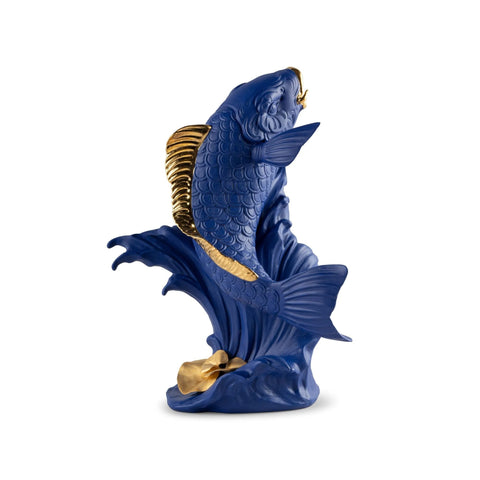 KOI-KARPFEN BLAU-GOLD 01009579 LLADRO' BLAU