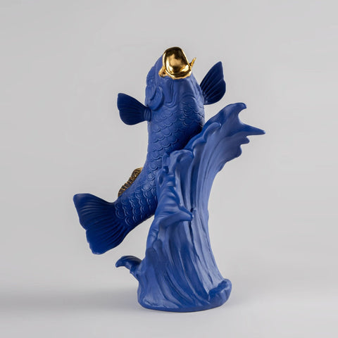 KOI-KARPFEN BLAU-GOLD 01009579 LLADRO' BLAU
