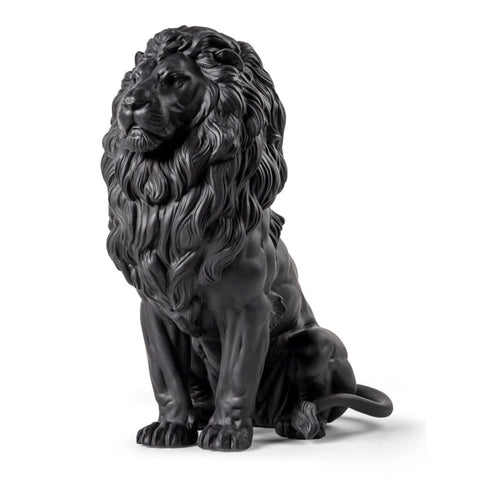 MAJESTIC LION 01009778 LLADRO' SCHWARZ
