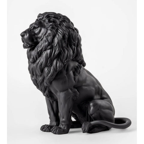 MAJESTIC LION 01009778 LLADRO' SCHWARZ