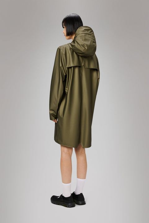 IMPERMEABILE LONG JACKET REVEL L ART. 12020 RAINS GREEN
