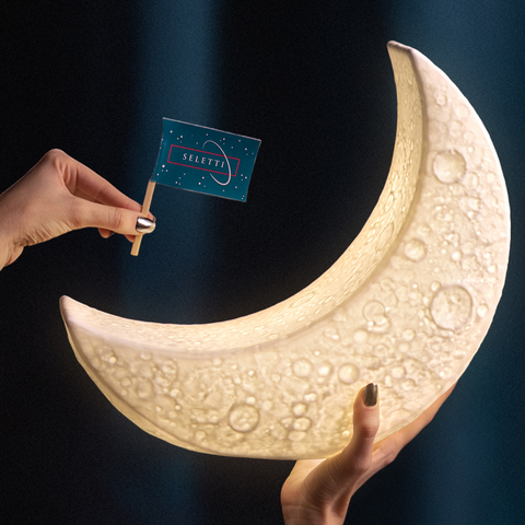 SELETTI PORZELLANLAMPE MY TINY MOON 14801 WEISS