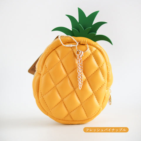 PORTAMONETE FRUIT/VEGGY FRESH PINAPPLE LEATHER YUP! YELLOW