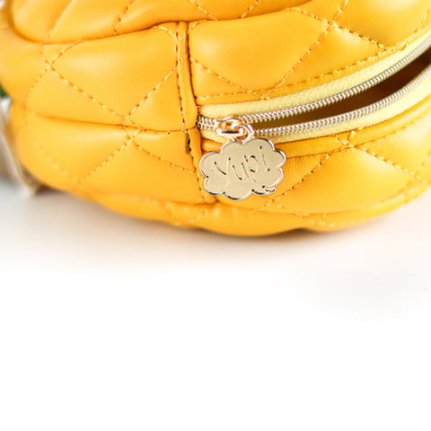 PORTAMONETE FRUIT/VEGGY FRESH PINAPPLE LEATHER YUP! YELLOW