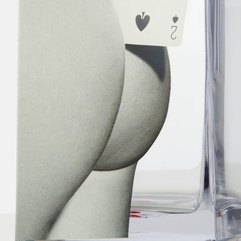 VASO IN VETRO TOILETPAPER 10X8 H14 14122 TWO OF SPADES SELETTI GREY