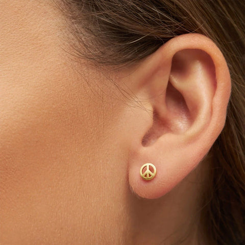 ORECCHINO LULU COPENHAGEN GOLD PLATED 925 LULU1379 PEACE GOLD