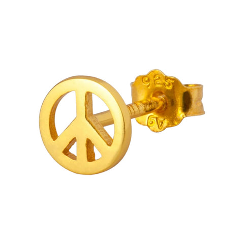 ORECCHINO LULU COPENHAGEN GOLD PLATED 925 LULU1379 PEACE GOLD