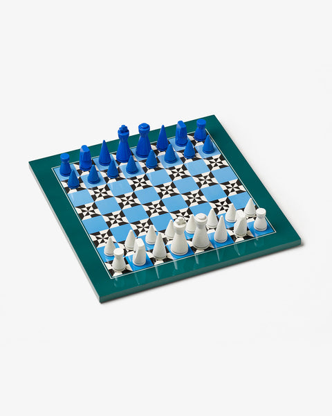 LACKIERTES SCHACH POSEIDON ART. PW00673 PRINTWORKS BLAU