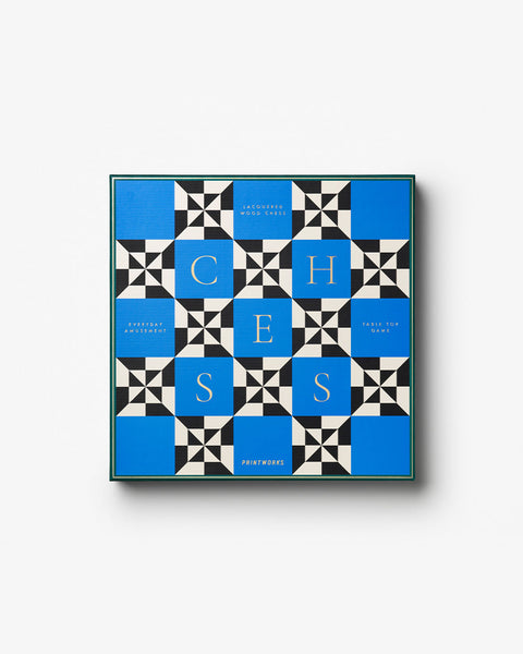 LACKIERTES SCHACH POSEIDON ART. PW00673 PRINTWORKS BLAU