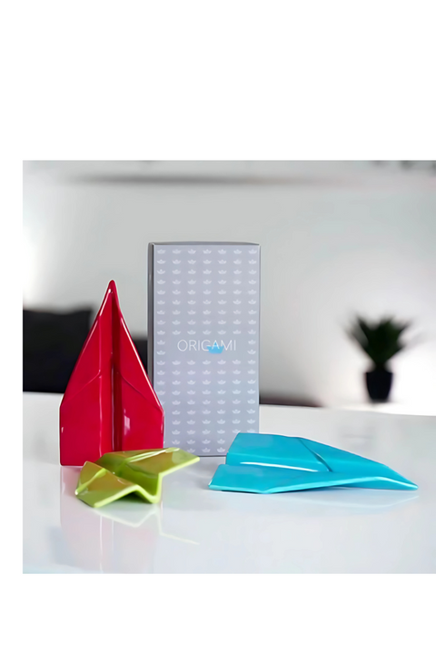 ROTES ORIGAMI-FLUGZEUG CRESCENTINI KERAMIK ART. 2526