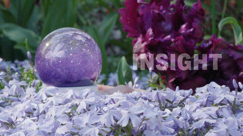 COOL SNOW GLOBES SERENITY SPHERES SS003-PRPL PURPLE