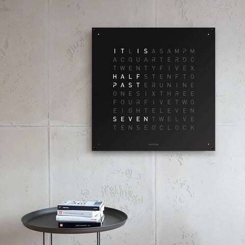 QLOCKTWO LARGE BLACK PEPPER 90X90