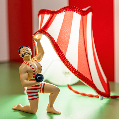 SELETTI CIRCUS BRUNO LAMPE 15073 ROT