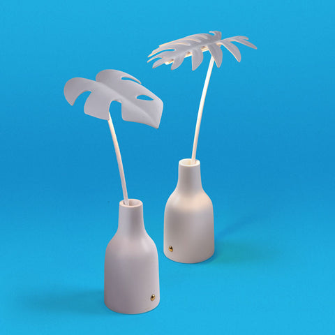 SELETTI LEAF LIGHT DELICIO TISCHLAMPE 15,5X12X33 CM 09023 ROSA