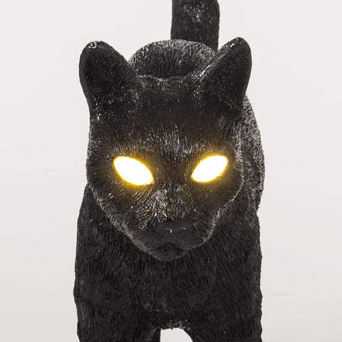 JOBBY THE CAT HARZLAMPE CM 46X12 H 52 15041 SELETTI SCHWARZ