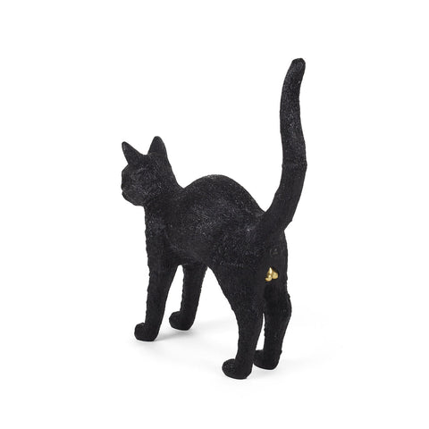 JOBBY THE CAT HARZLAMPE CM 46X12 H 52 15041 SELETTI SCHWARZ