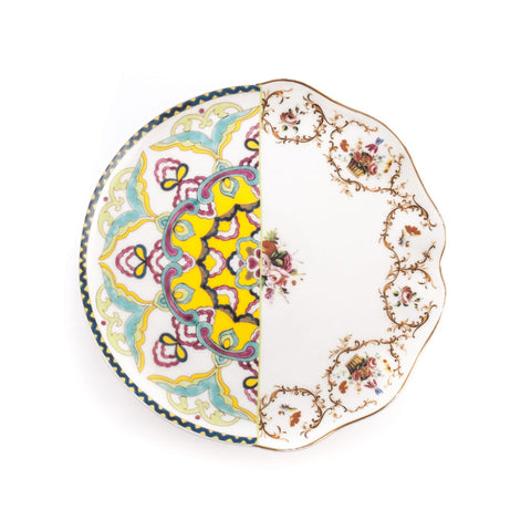 PORZELLANSTÄNDER CM 20 H 8 HYBRID LEANDRA 09765 SELETTI MUTICOLOR