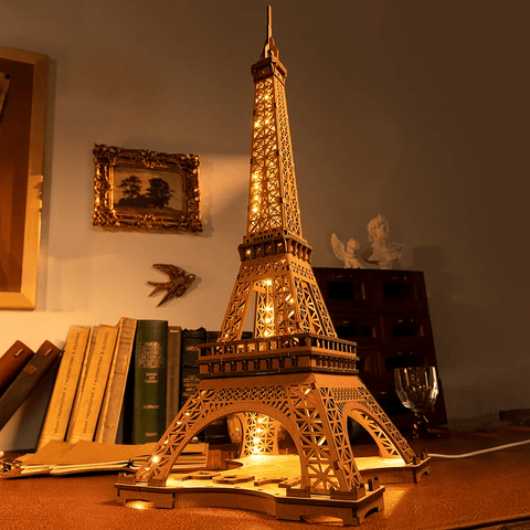 3D PUZZLE NIGHT OF THE EIFFEL TOWER ART. TGL01 ROLIFE BROWN