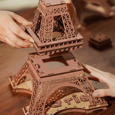 3D PUZZLE NIGHT OF THE EIFFEL TOWER ART. TGL01 ROLIFE BROWN