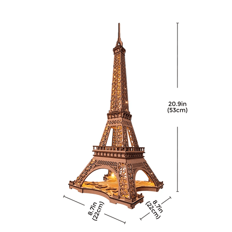 3D PUZZLE NIGHT OF THE EIFFEL TOWER ART. TGL01 ROLIFE BROWN